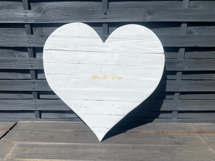 Cœur en bois recyclé