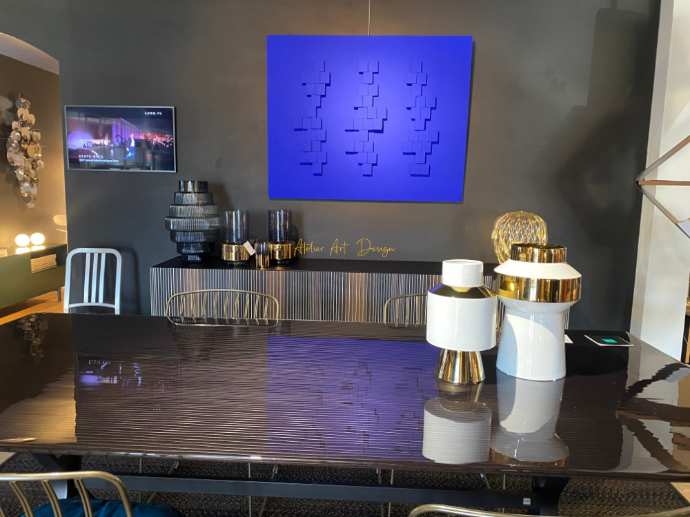 Tableau contemporain – Bleu Klein – Image 2