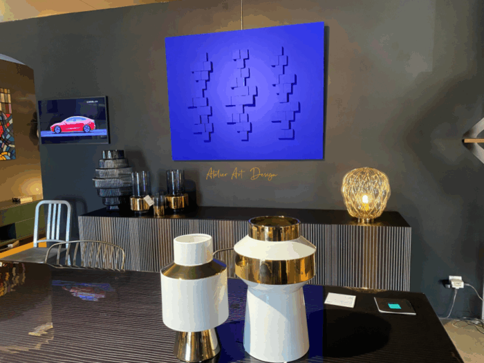 Tableau contemporain – Bleu Klein