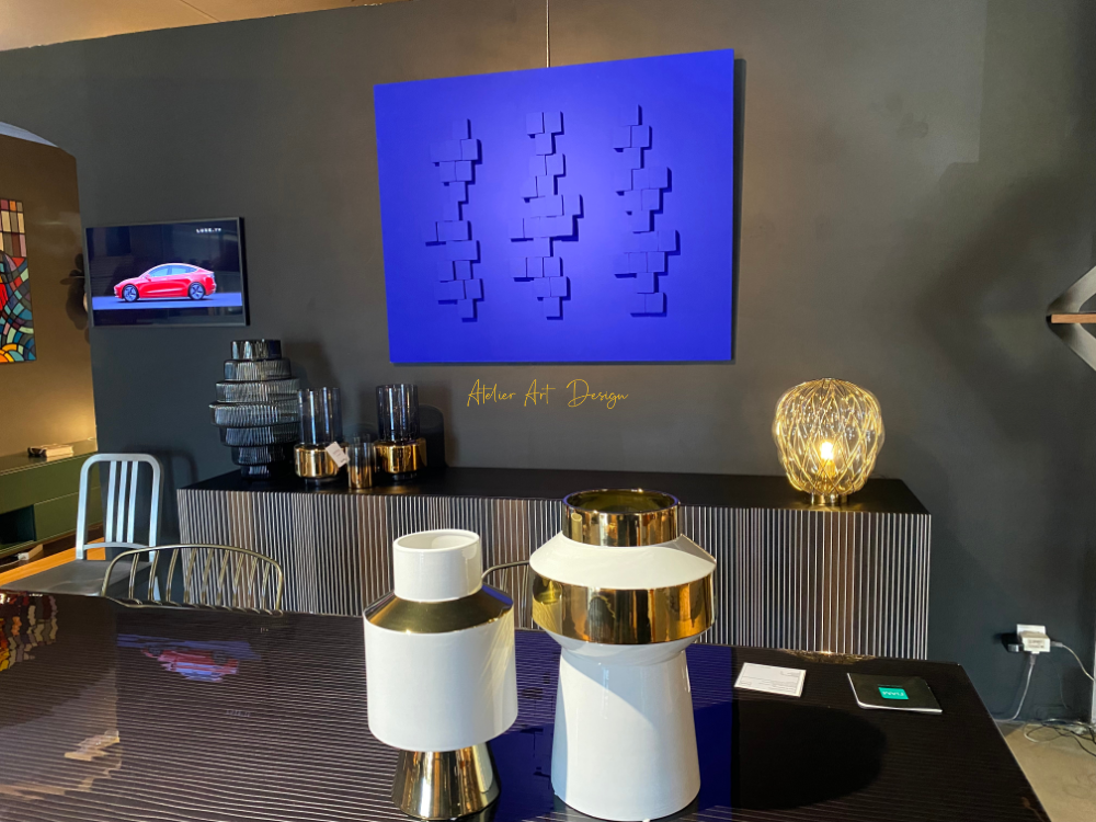 Tableau contemporain – Bleu Klein