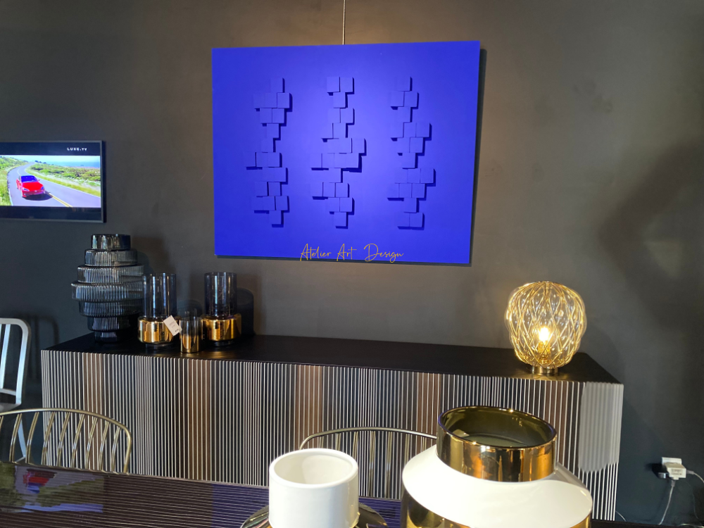 Tableau contemporain – Bleu Klein – Image 3