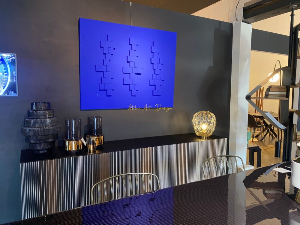 Tableau contemporain – Bleu Klein – Image 4